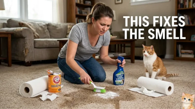 cleaning cat urine smell from home surfaces